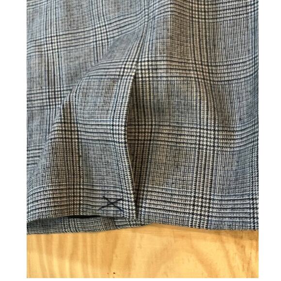 Rafaella Petites Glen Plaid Wool Blend Blazer Brown Black Check Stretch 8P NWT - Picture 8 of 14